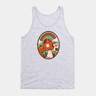 Stained Glass Mushroom Tank Top